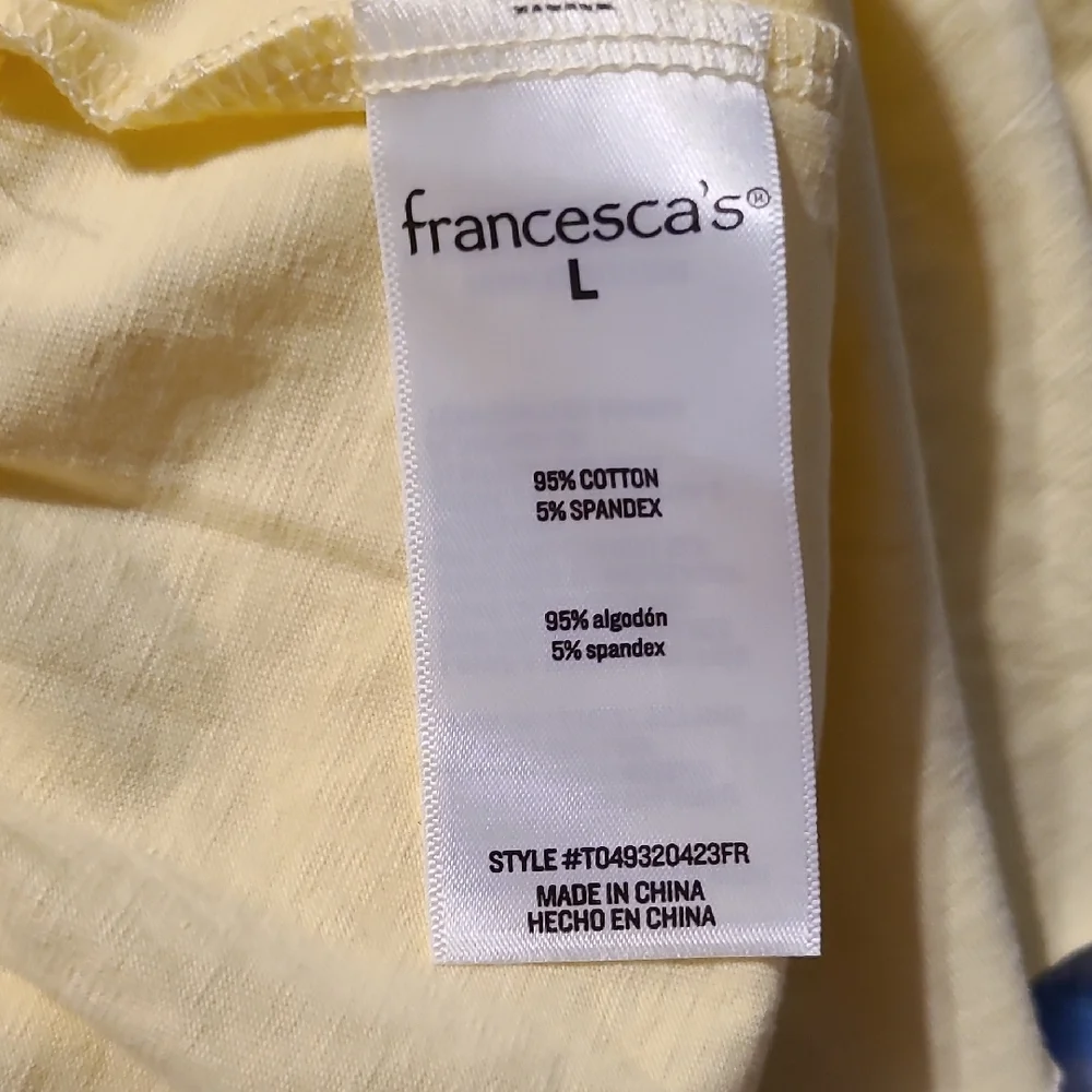 Francesca's Collections Light Yellow Ruffled Blouse - Picture 7 of 8